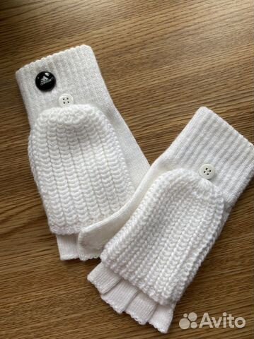 Перчатки Варижки Adidas 2в1 белые оригинал