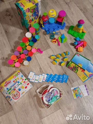 Игровые наборы плэй до осьминог,цифры и кондитер