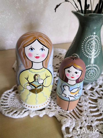 Ангел и ребёнок - матрёшка двойка