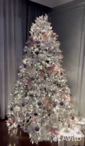 Елка искусственная заснеженная 210