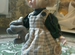 Кукла фарфоровая с бегемотиком
