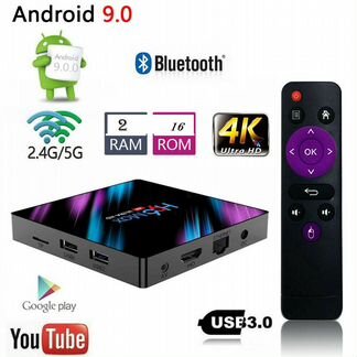 Приставка тв плеер Андроид 9 2/16 Gb