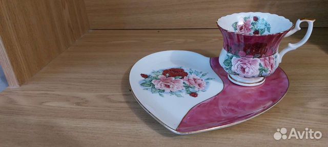 Фарфоровая чайная пара