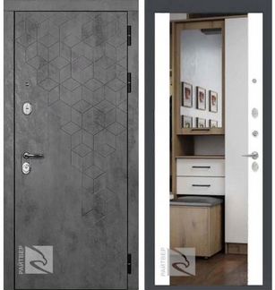 Входная стальная дверь Лабиринт с зеркалом в пол