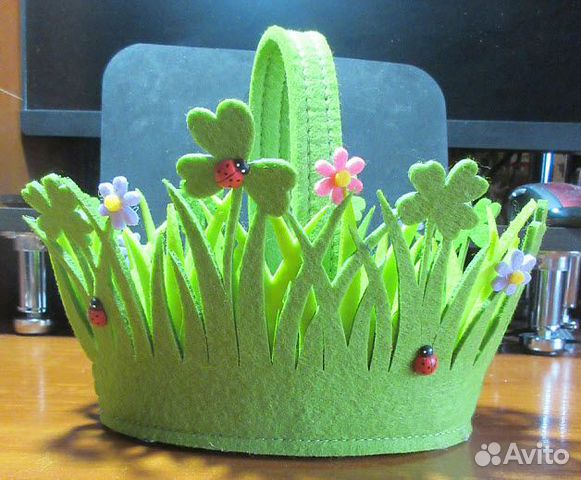 Новая корзинка из фетра