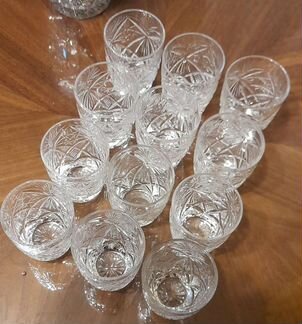 Хрустальные бокалы Чехословакия