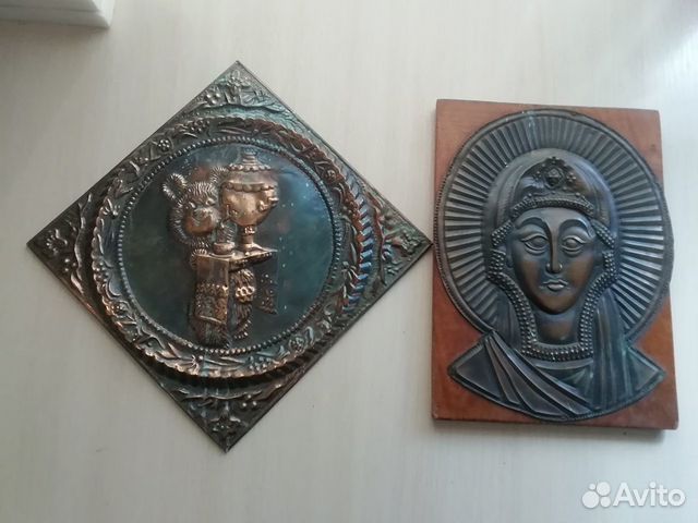Настенные панно, медная чеканка времён СССР