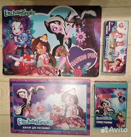 Энчантималс канцелярский набор