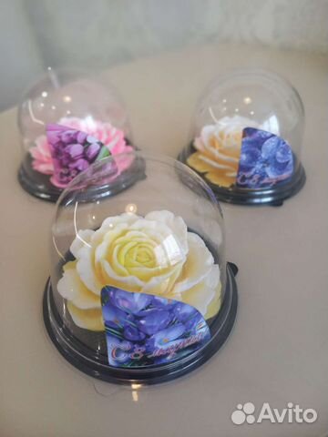Роза в куполе.Мыло ручной работы