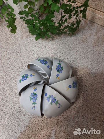 Кофейные чашки СССР незабудки