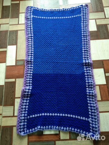 Двухцветный женский палантин ручной работы