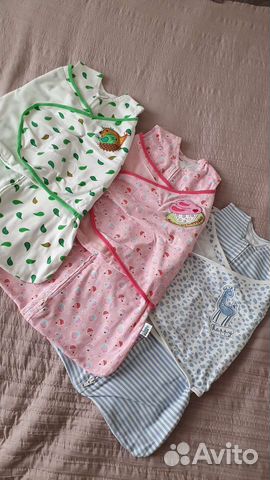 Пеленка кокон на молнии и липучках 3 шт