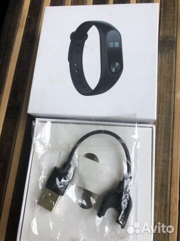 Зарядка для часов mi band 2 - вместе с коробкой