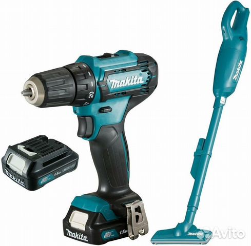 Набор Makita шуруповерт и пылесос новый CLX226X1