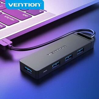 4-port USB 3.0+power Hub Vention (новый)