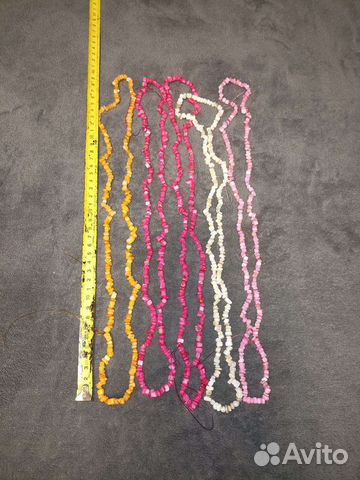 Бусины для рукоделия на нити крошка