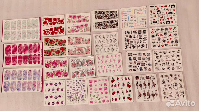 Наклейки для ногтей водные