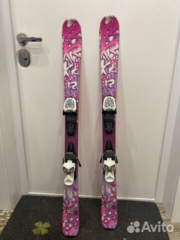 Горные лыжи на девочку 112 (комплект)