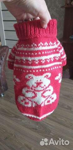 Вязаные вещи ручной работы для животных