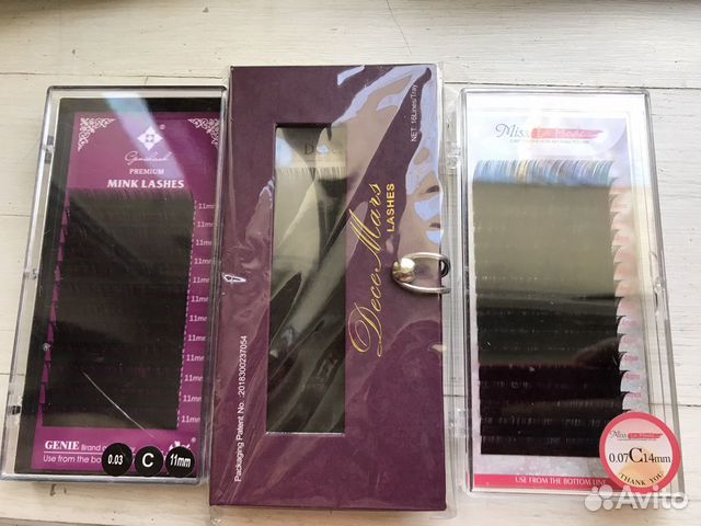 3 новые коробочки накладных ресниц