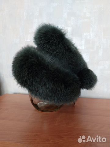 Шапка женская новая из меха песца