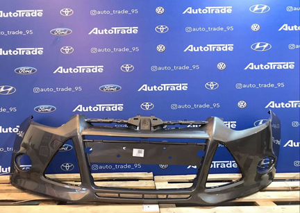 Бампер передний Ford focus 3 серо-коричневый