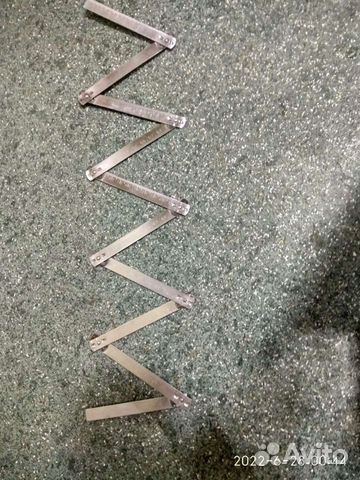 Метр складной металлический