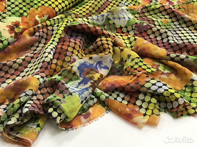 Ткани / шифон набивной