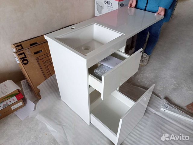 Раковина над стиральной машиной с тумбой в Владимире, цена 27 000 руб ...