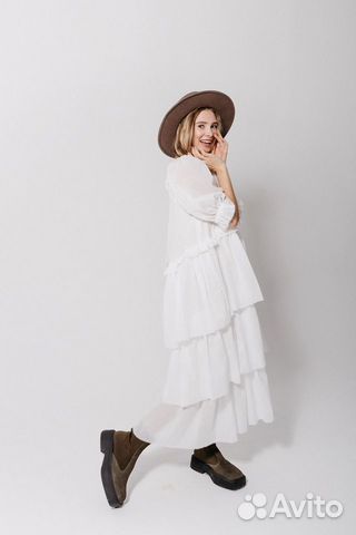 Платье Country textile белое