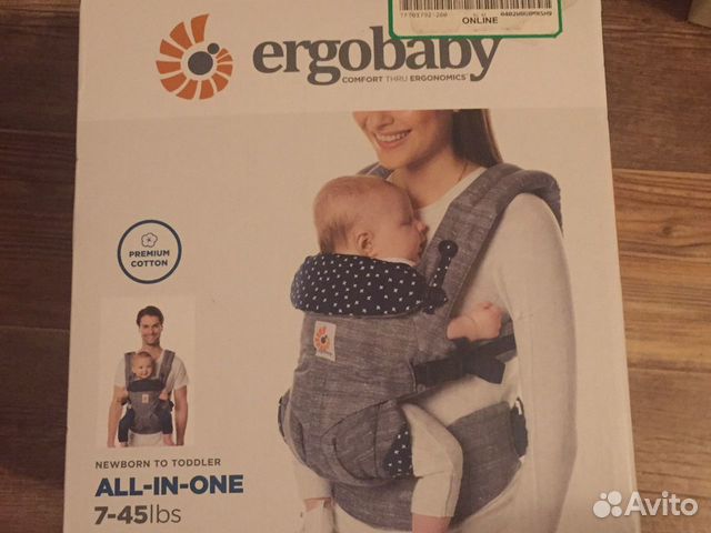 Новый Эрго рюкзак-кенгуру Ergobaby Omni 360 Оригин