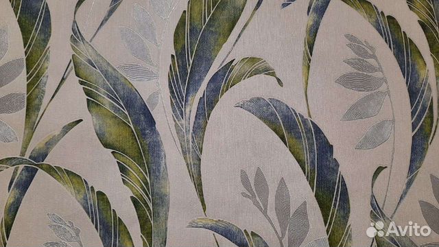 Обои винил на флизелине, листья, 2 рулона