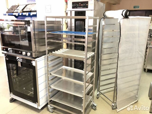 Противни 600х400 Unox, тележки-шпильки