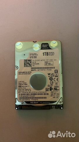 Жесткий диск 2.5 Western Digital Black