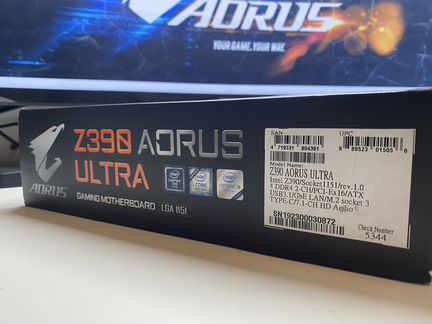 Материнская плата Z390 Aorus Ultra LGA1151v2 Wi-Fi