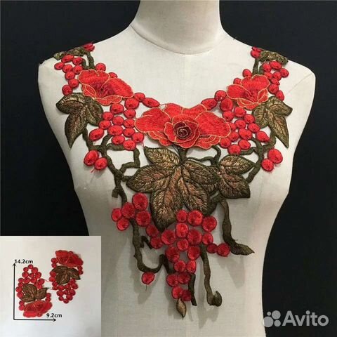 Новый кружевной воротник, нашивка