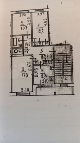 3-к. квартира, 72,3 м², 3/5 эт.