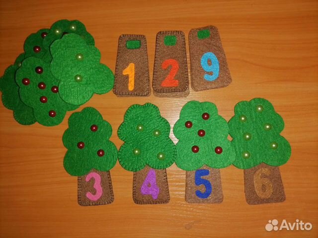 Развивающие игрушки из фетра, поделки в сад