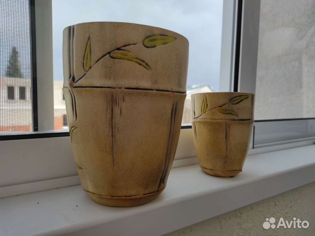 Набор Горшоков 2шт керамические