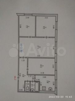 4-к. квартира, 60,3 м², 1/5 эт.