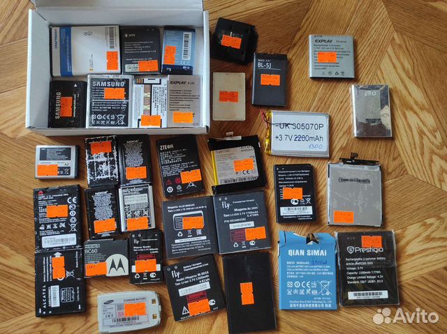 Аккумуляторы от тел-нов, 18650 от ноутов, пакетные