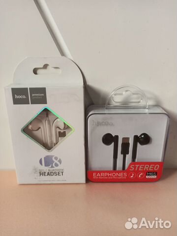 Наушники-гарнитура Hoco L8 и M65.с Type-C