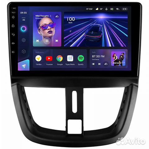 Магнитола Пежо 207 2006-2015 Андроид Teyes CC3