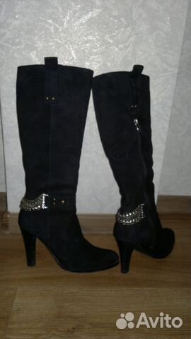 Зимние замшевые сапоги soft wind