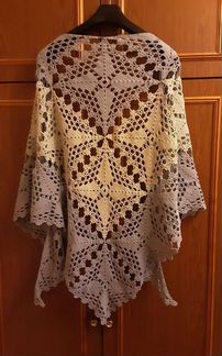 Шаль вязаная крючком Эксклюзив