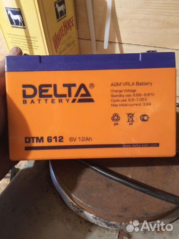 Аккумуляторная батарея Delta DTM 612 (6V / 12Ah)