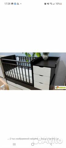 Детская кроватка трансформер с маятником