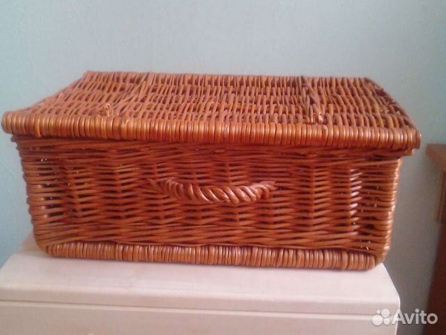 Сумка- шкатулка плетёная