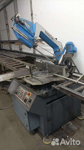 Резка металла на ленточной пиле