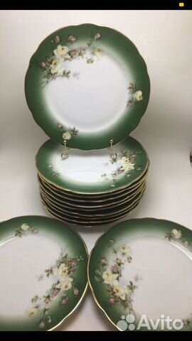 Антикварный набор тарелок Гарднер